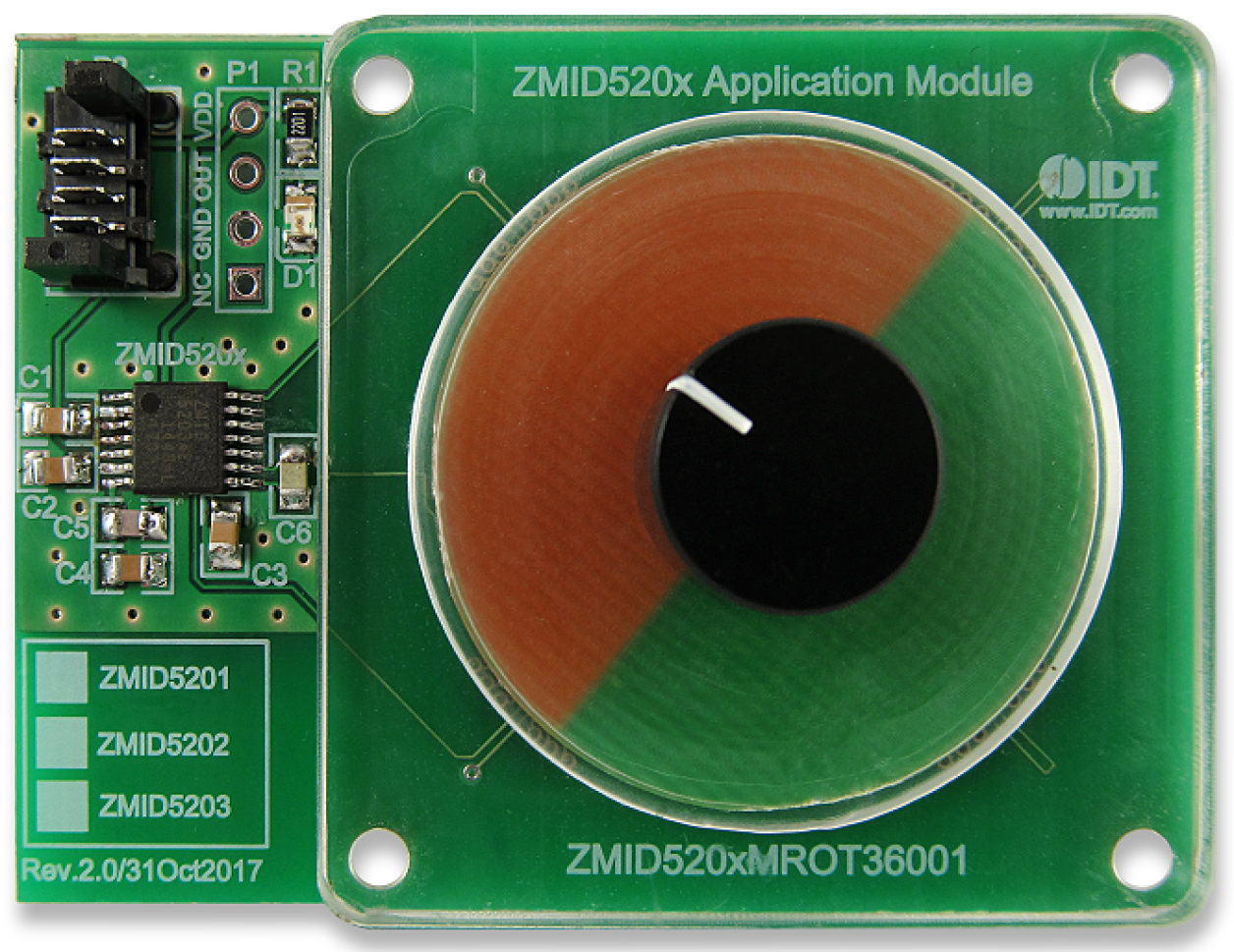 ZMID5203MROT - ZMID5203 Inductive Rotary Application Module with
